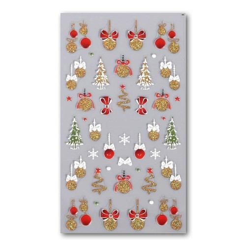 Nagel sticker weihnachten - 3d,