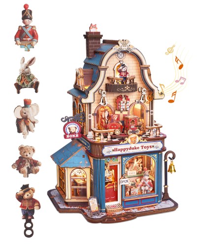 Rokr holzpuzzle happyduke - rokr, 3d