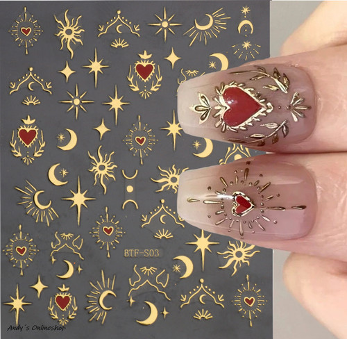 Nagel sticker nail art - 3d,