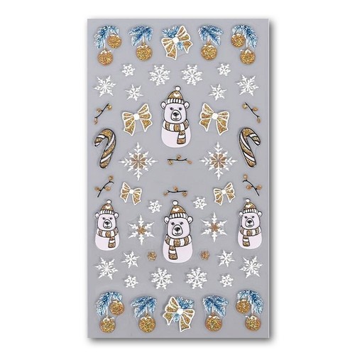 Nagel sticker weihnachten - 3d,