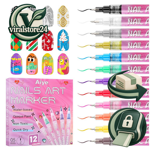 Nagelkunststift set 12 - nagelkunststift,