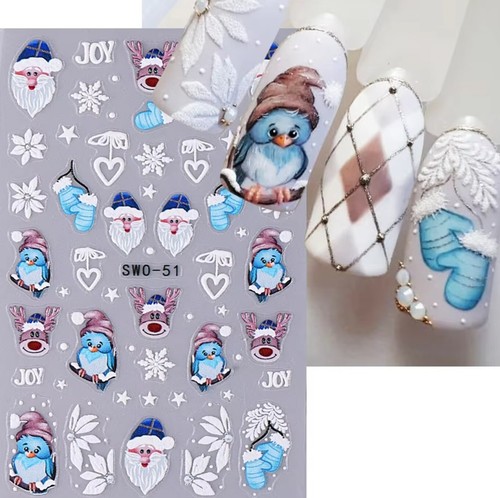 Nagel sticker nail art - 3d,