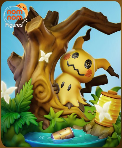 Chibi mimikyu pokemon fan - mimikyu,