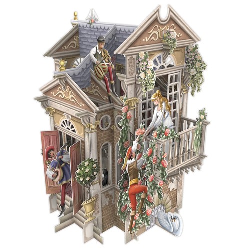 Pop grußkarte romeo und - 3d-pop-up-grußkarte,