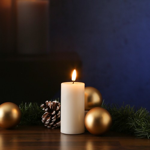 Led kerze deluxe homeart - led,