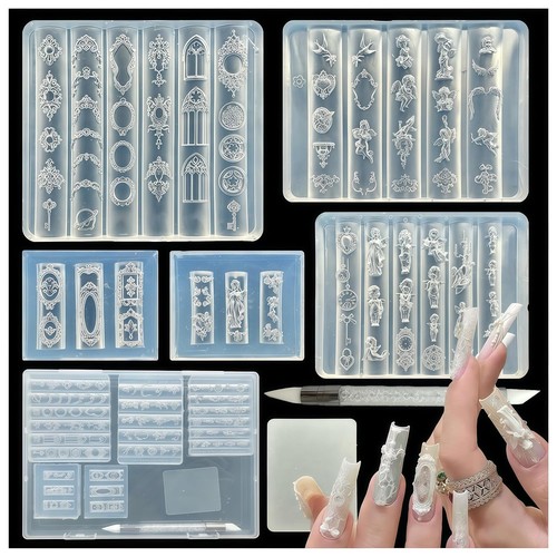 Gel nail art silikonform - art,