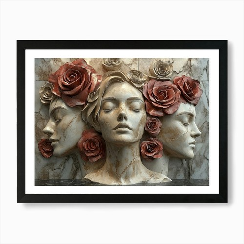 Kunst mit drei frauen - kunst,