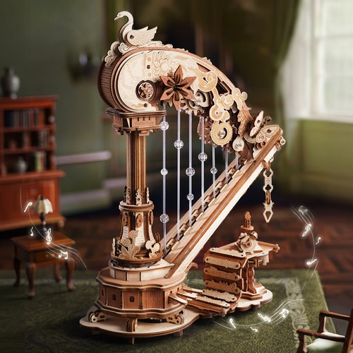 Rokr zauberharfe holzpuzzle - rokr, 3d