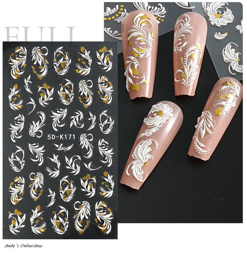 Nagel design nagelfolie art - nagelfolie, 3d