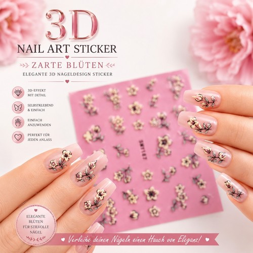 Nail art sticker - 3d,