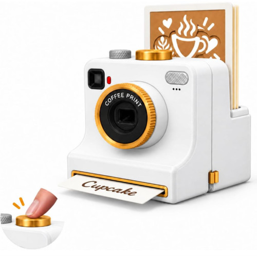 Printed latte art - art, camera