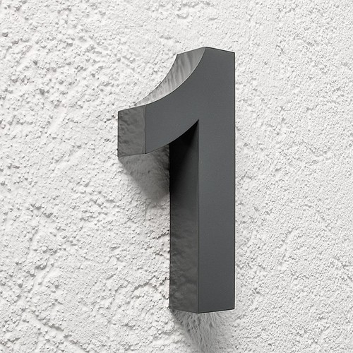 Hausnummer edelstahl - 3d,