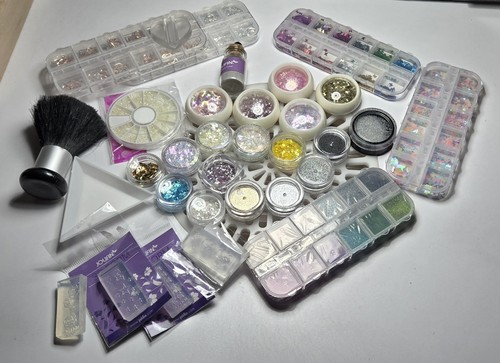 Nailart set glitzer pigmente - glitzer,
