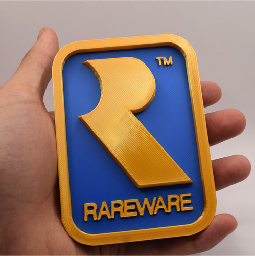 Rareware logo schild 3d - schild,,
