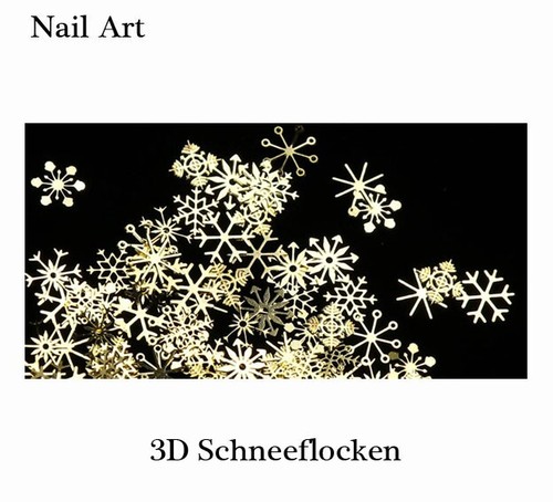 Nail art schneeflocken - nail, 3d