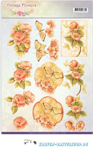 Bogen vintage flowers - ✂,