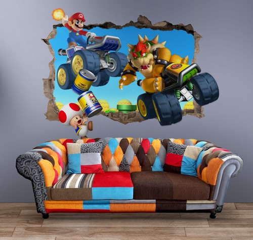 Super mario wandtattoo - super,