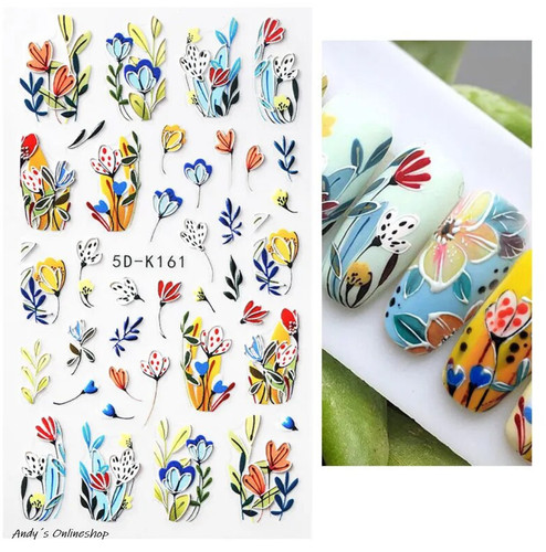 Nagel design nagelfolie art - 3d,