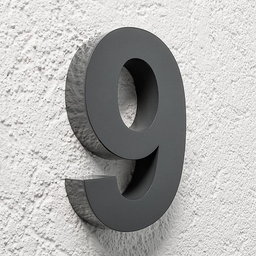 Hausnummer edelstahl - 3d, 9