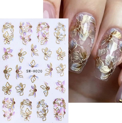 Nagel sticker blumen - nagel,